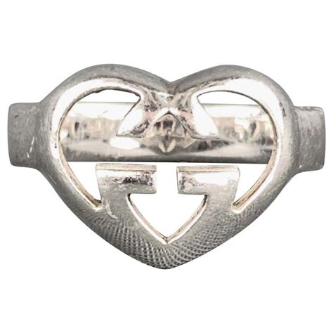 gg ring gucci|Gucci heart ring for sale.